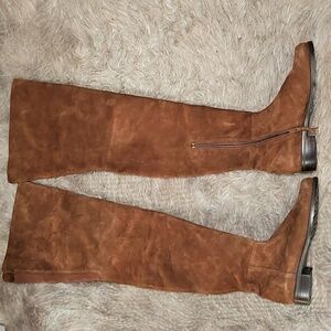 Stuart Weitzman Brown Suede Over-the-Knee Boots